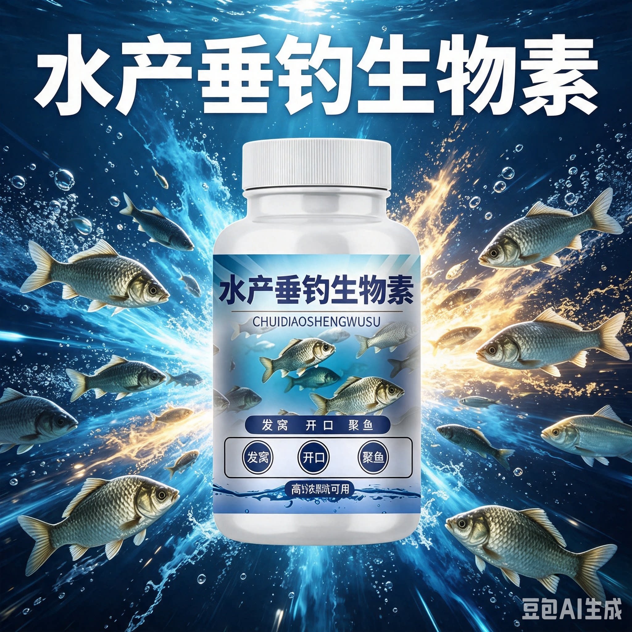 水产垂钓生物素钓鱼小药饵窝料开口剂野钓黑坑鲫鲤草鱼诱食剂正品