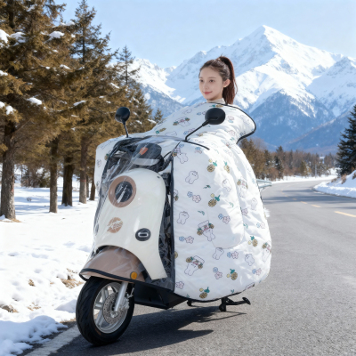 加绒加厚全包电瓶摩托车防风罩保暖防寒四季通用电动车挡风被冬季