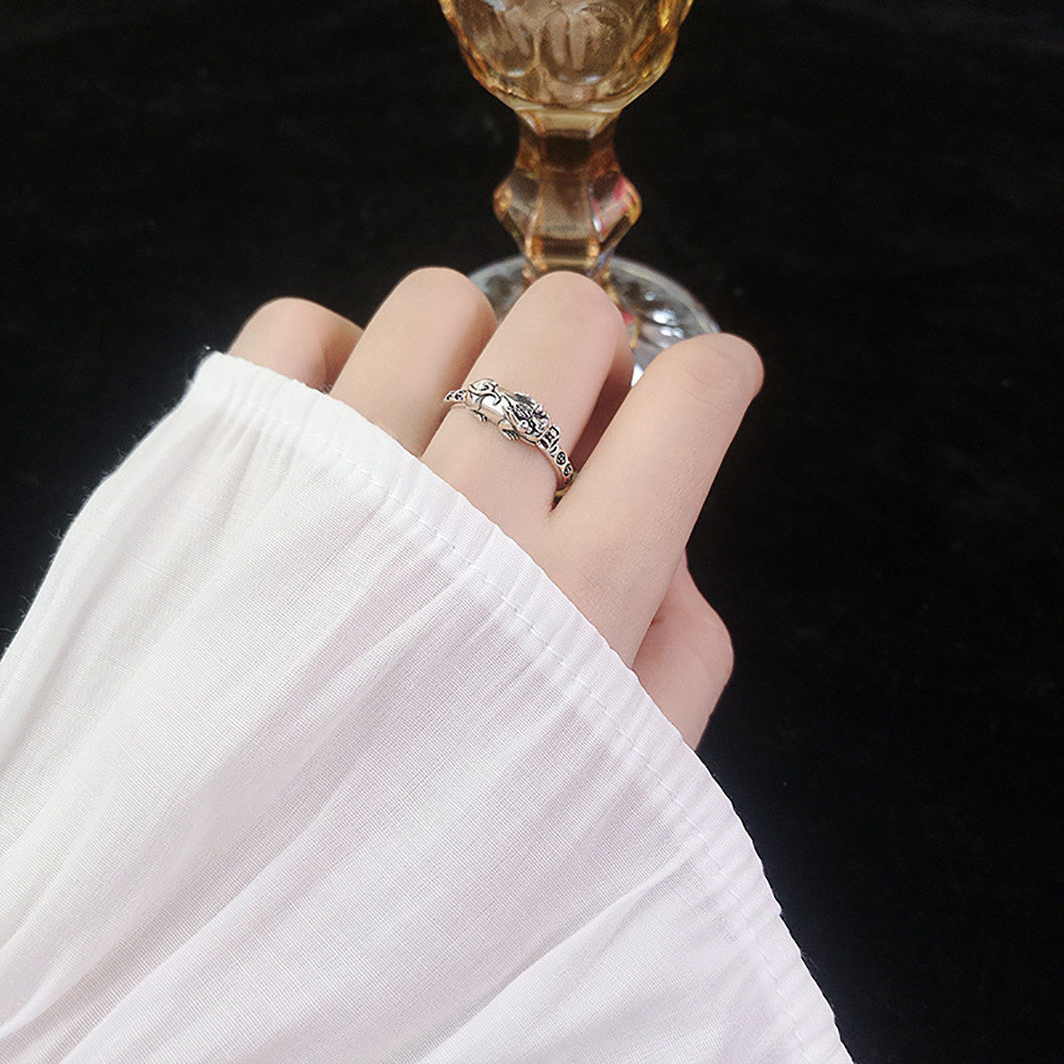 925银貔貅国潮风戒指女指环食指高级感尾戒戒礼物,饰品/流行首饰/时尚饰品新,戒指/指环,淘宝优惠券,粉丝福利购,淘宝优惠卷