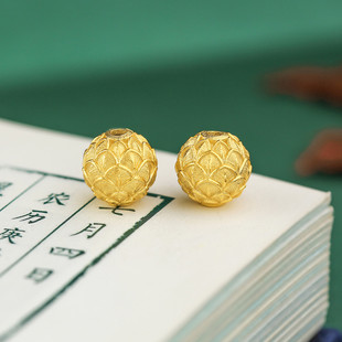 925银莲花国潮风配件DIY设计手串项链百搭配件配饰隔珠饰品