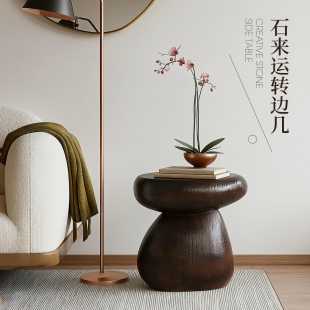 时来运转诧寂风客厅沙发边几入户换鞋 凳轻奢高级感摆件乔迁送礼