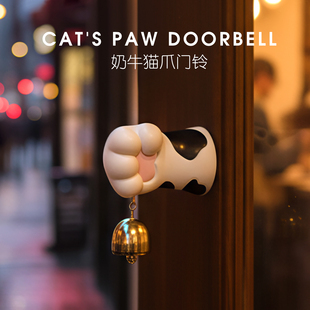 稀奇古怪立体卡通猫咪冰箱贴多巴胺猫爪门饰创意有趣洞洞板磁吸贴