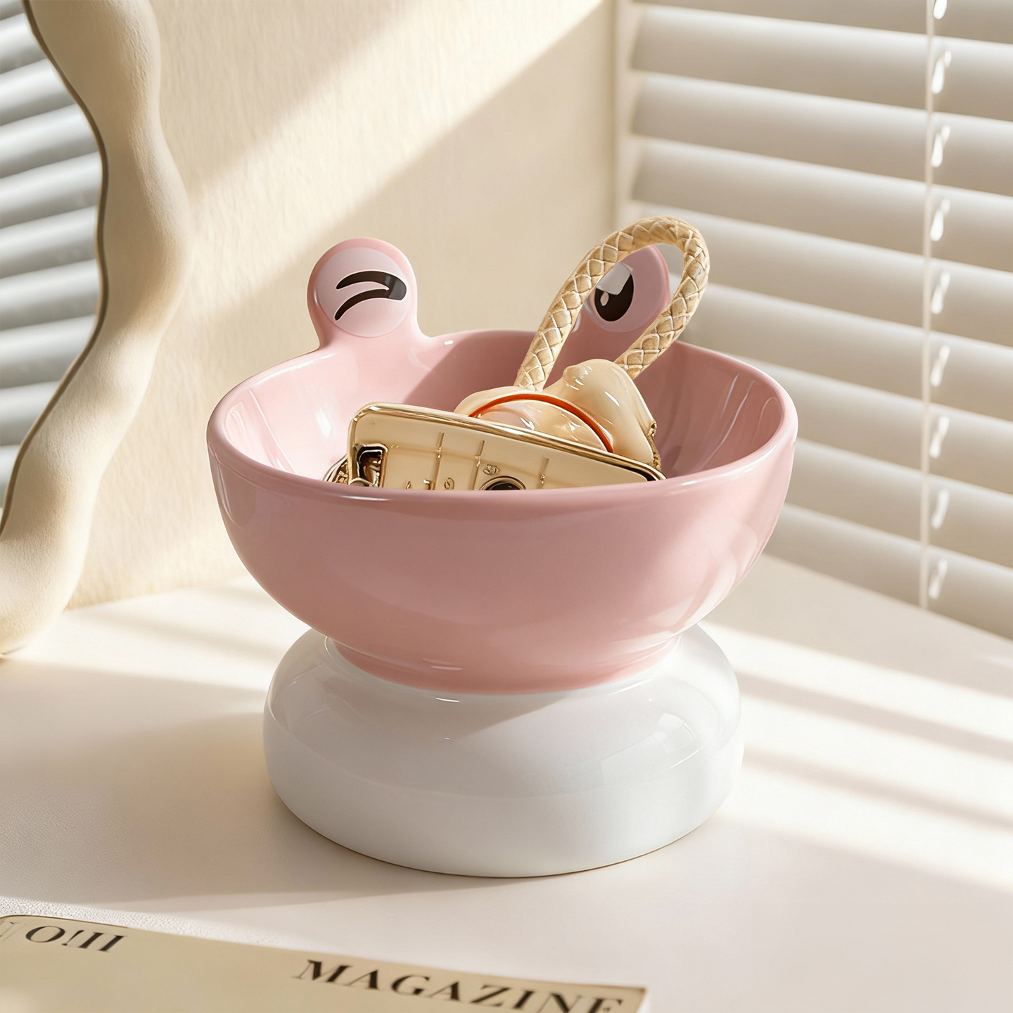 入户门口玄关放钥匙收纳摆件青蛙家居装饰品客厅搬家礼物乔迁新居