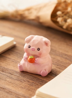 可爱小猪毛绒摆件桌面装饰品