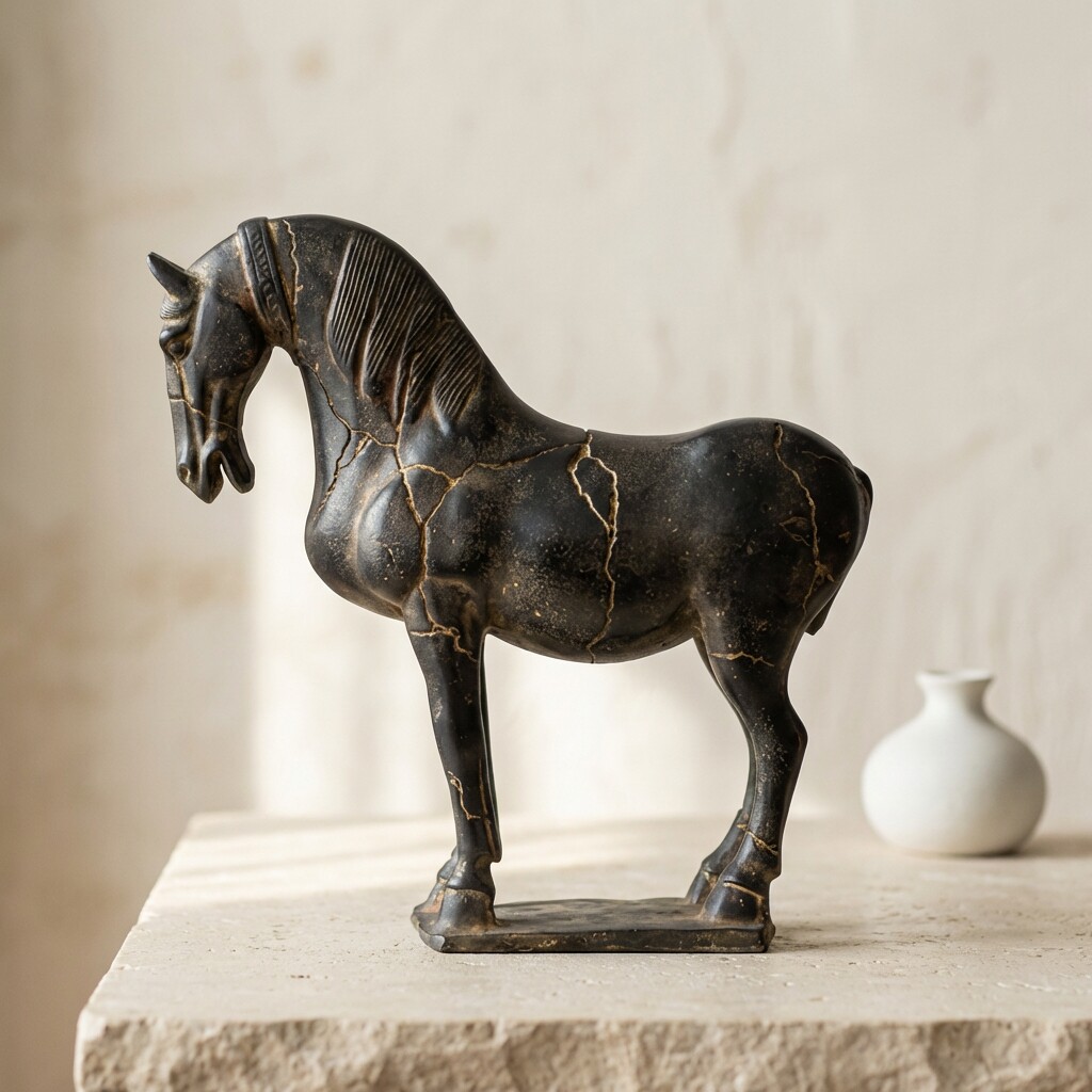 复古仿古铜马摆件动物造型装饰品家居客厅书房工艺品