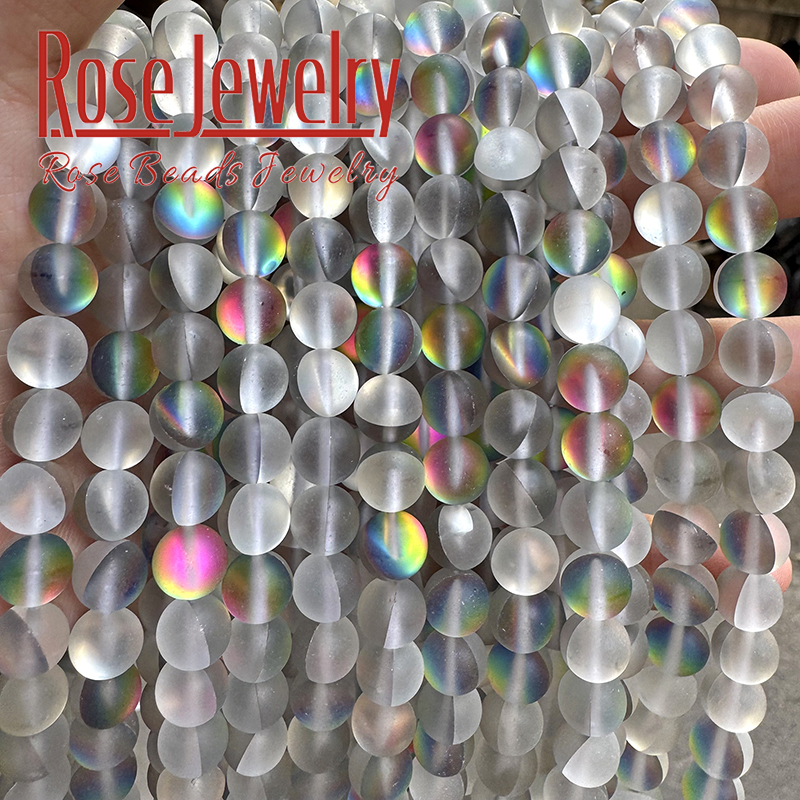 磨砂灰色闪光玻璃散珠 灰闪光玻璃圆珠 散珠diy手链项链耳饰