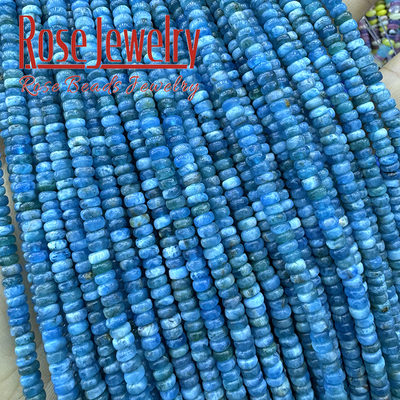 天然磷灰石算盘珠 磷灰石隔片 手工编织手链项链饰品配件