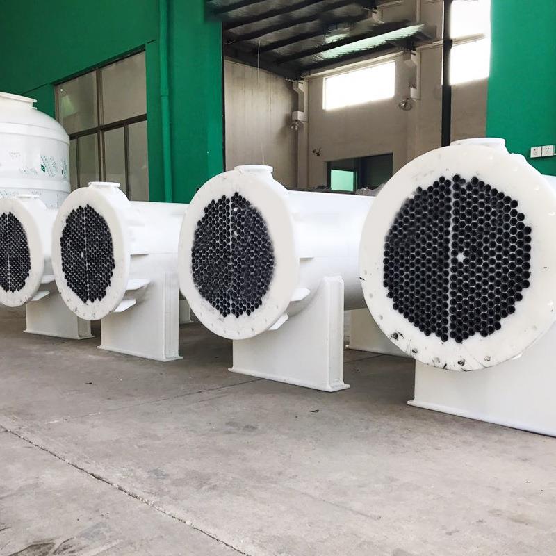应耐卧PP石墨冷供凝器式 立式冷却器 酸2~400m2碱换热器