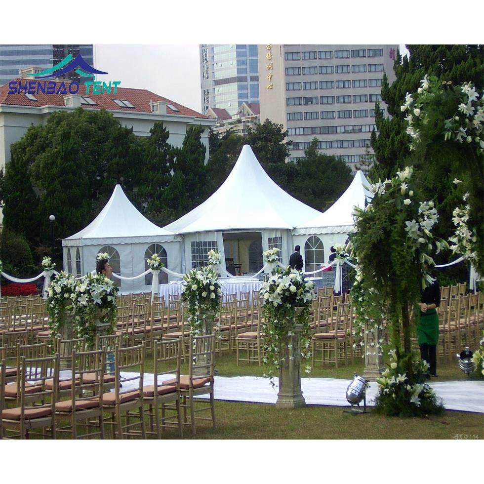 申告宝帐出口活动篷篷387房 铝合金户外广锥顶帐篷