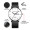 K069 black shell white faced steel strip+imported movement+leather strap+lifetime warranty