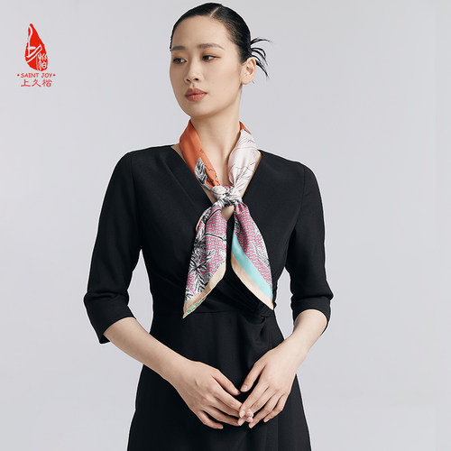 上久楷四季通用女真丝方巾