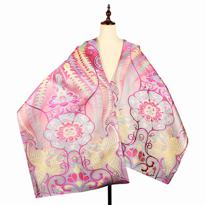 上久楷宋锦双面披肩高级素节日礼物女高端国风凤凰来仪SJ14018