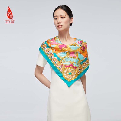 上久楷四季通用女真丝方巾