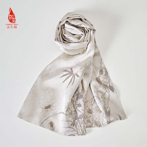 上久楷四季通用女宋锦长巾