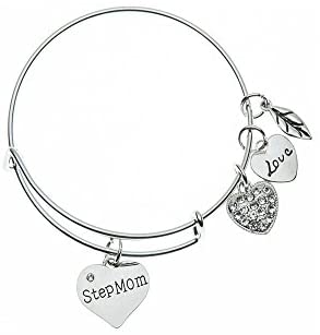 infinity collection step mom bracelet, step mom jewelry, gif