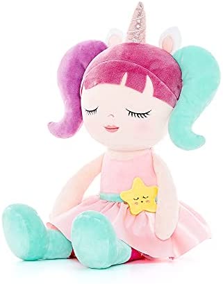 lazada unicorn girl dolls baby gifts soft plush doll purple
