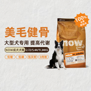 NowFresh美国进口中大型犬成犬粮美貌健骨无谷增肌纯鲜肉鸡肉犬粮