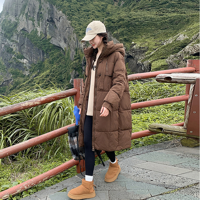 实拍2024新款棉袄韩版冬季外套女宽松羽绒棉服中长款棉衣ins港风