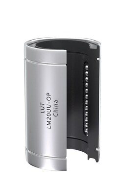 雕刻机推台锯导轨滑块芯 半圆缺口 大开口直线轴承LM12OPUU-60