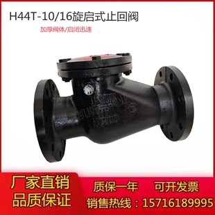10水泵立式 单向止回阀 止回阀铸铁铜芯法兰止回阀H44T 旋启式