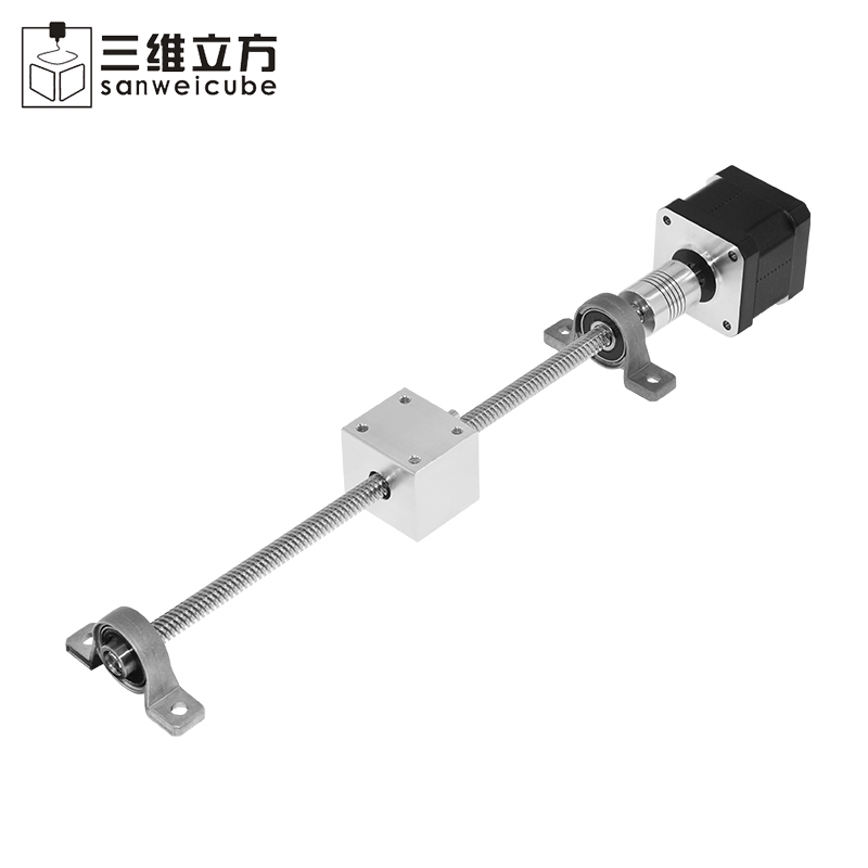 3d打印机配件 T8丝杆步进电机丝杆+螺母座 T8丝杆螺母套装直径8mm