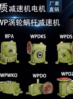 WPA100涡轮蜗杆减速机WPDZ70小型波箱牙箱WPWDKO80铁壳齿轮变速箱