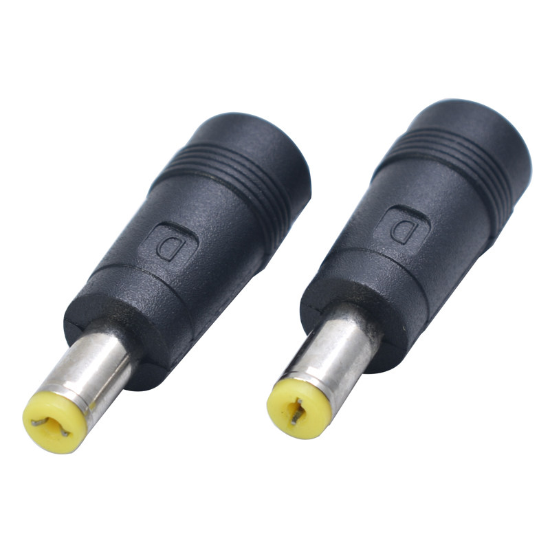 笔记本电源转接头 dc5.5*2.1母转5.5*2.5公弹片 华硕联想东芝接口