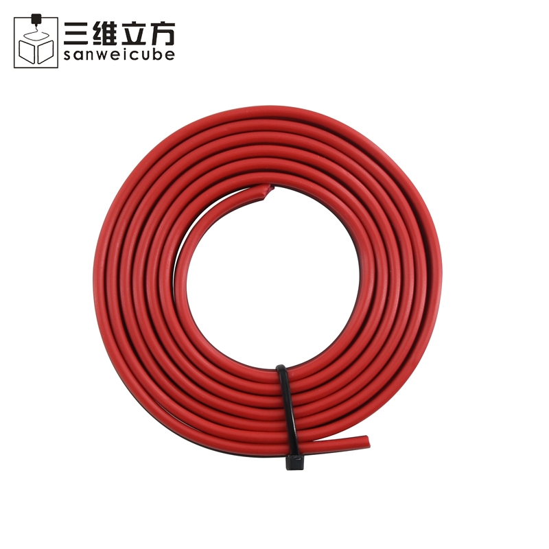 3D打印机配件加热热床专用焊接线红黑线热床电源线