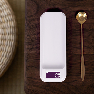 微型高精度电子秤茶叶称精准0.1g茶则秤泡茶克称食物计重称可充电