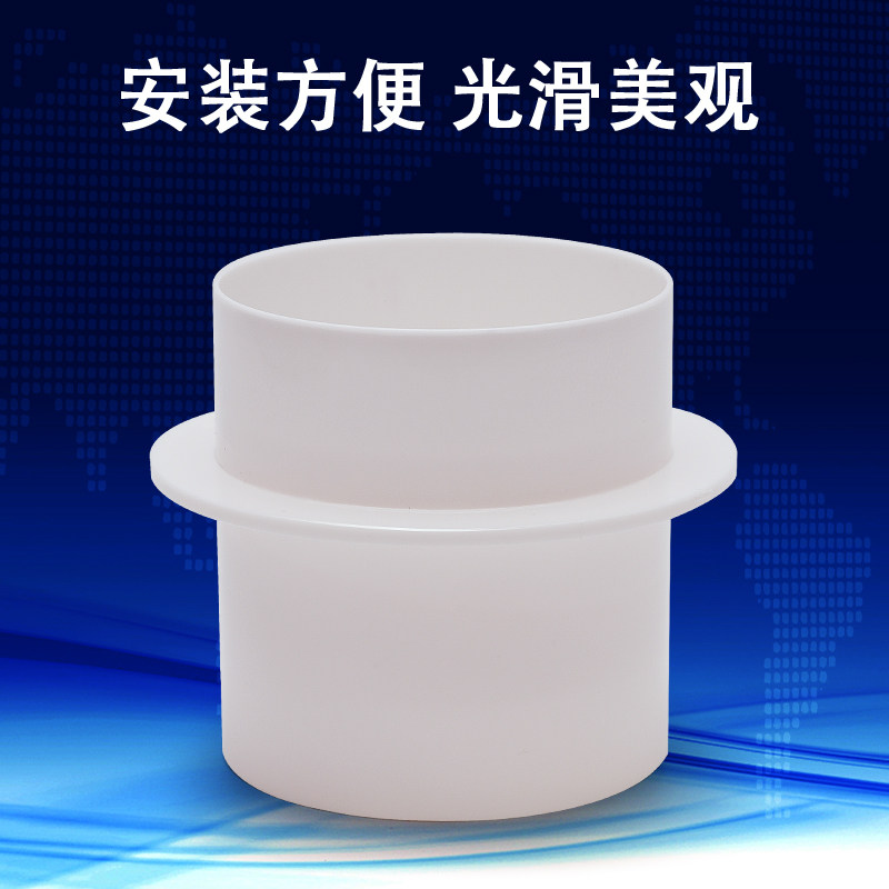 PVC管道止回阀 卫生间圆形排风止逆阀100 油烟机烟道150