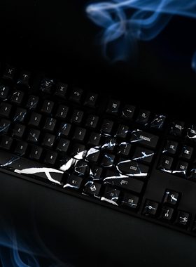 【大理石纹黑】Traitors背骨玩家 PBT热升华 樱桃原厂客制化键帽