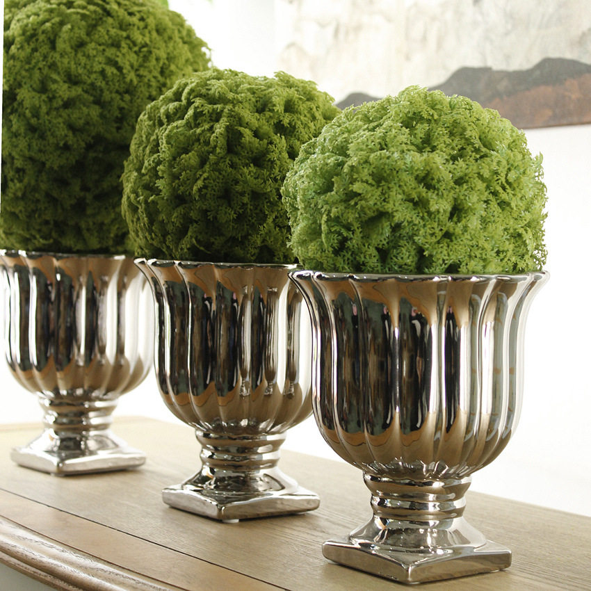 仿真植物假花球 绿色圆球米兰草球布景 家居装饰场景婚庆苔藓圆球