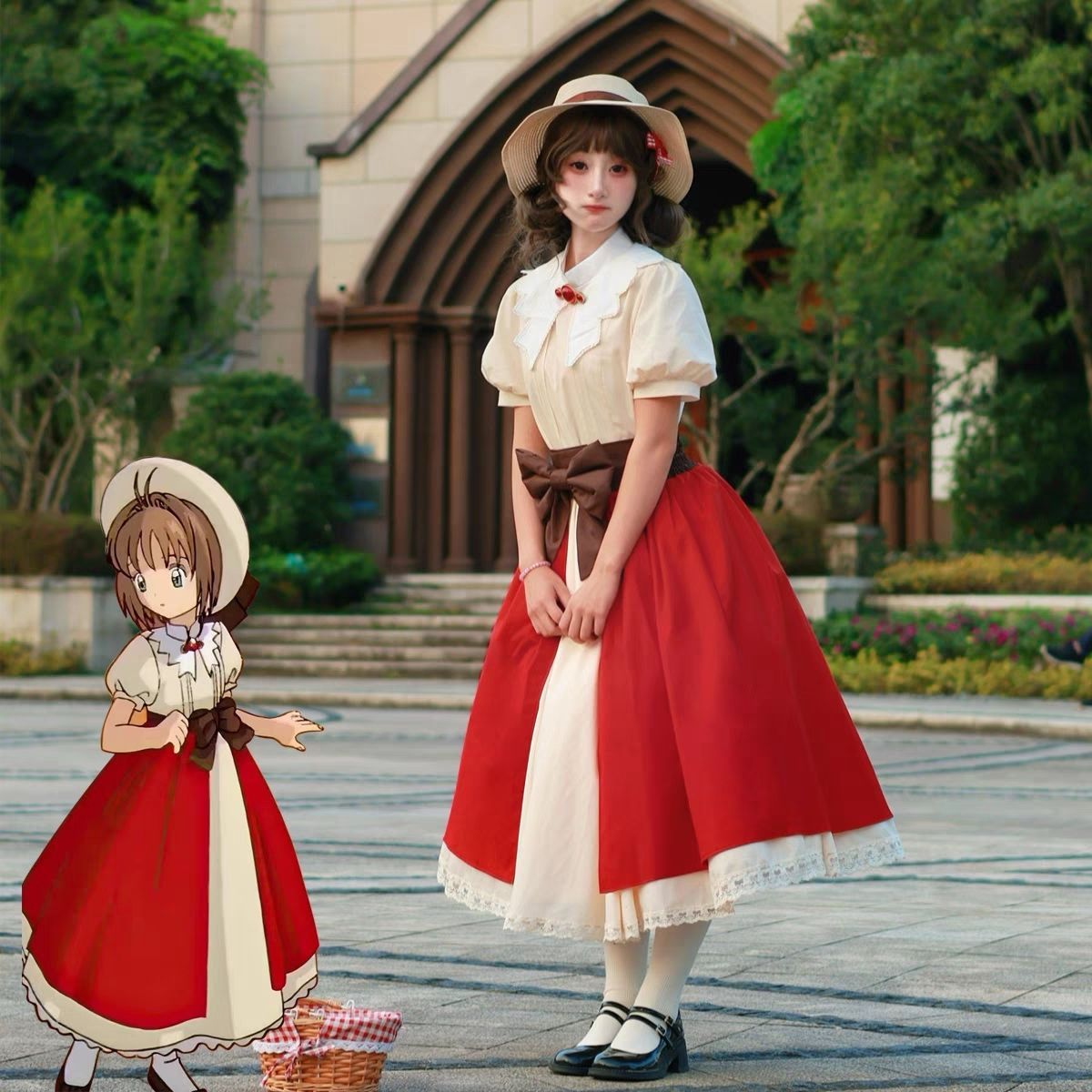 百变小樱cos服曾祖父的礼物木之本樱最后的审判裙子cosplay服装女 - 实物图