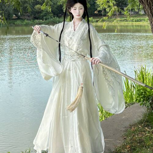 云舒记《云诀》白色汉服