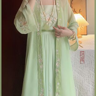 挽春阁【春之鸢】宋制长干寺褙子春夏绣花清新汉服刺绣
