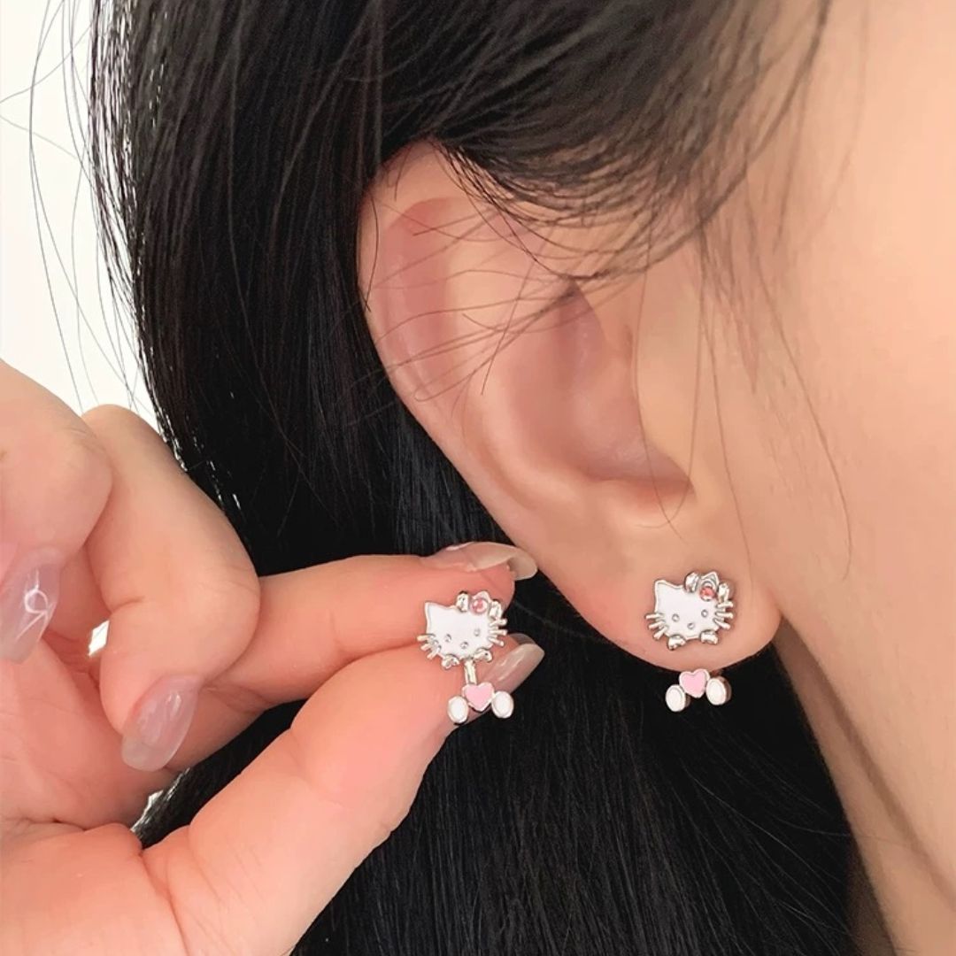两戴KT!RING商店耳钉女卡