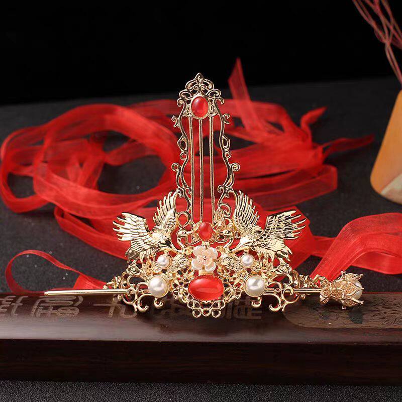 全套古代发冠女古装宫廷古风流苏步超仙公主头冠原创汉服复古国风