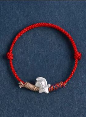 银马上有钱生肖马红绳编织手绳