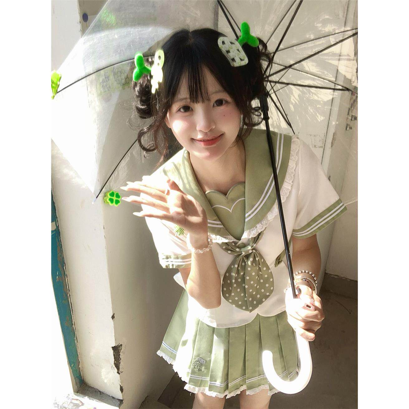 蕾丝花边jk制服水手服正