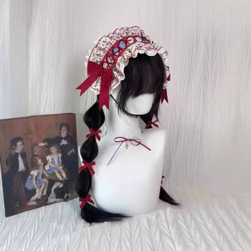 Lolita草莓蛋糕蕾丝发带