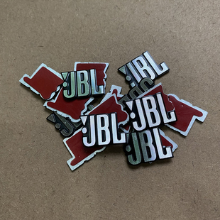 两个价 汽车家用音响改装 标 喇叭音箱贴标 汽车内饰JBL拉丝铝标