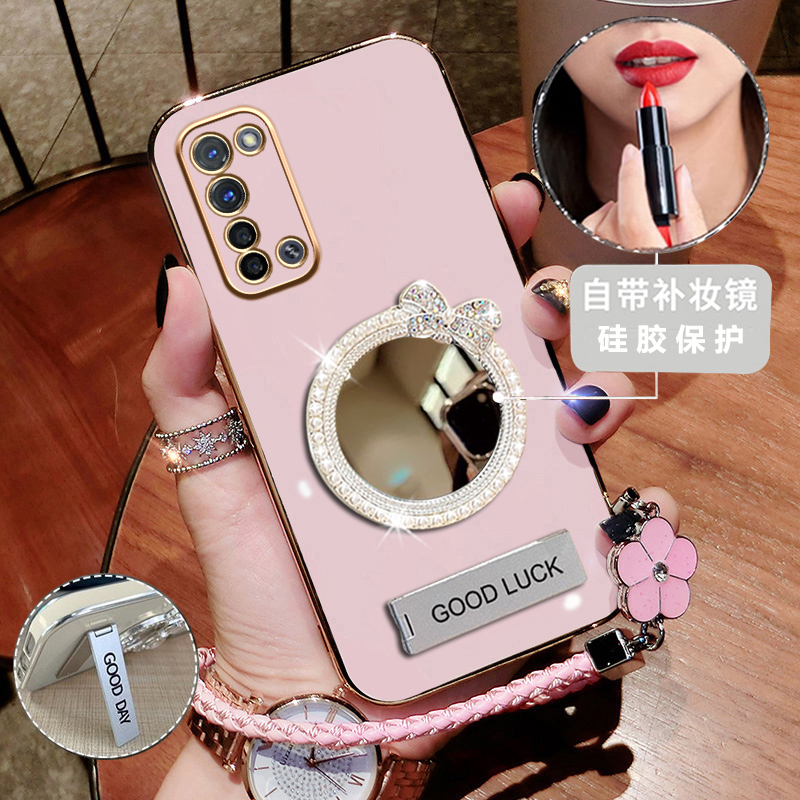 硅胶新款oppo支架补妆镜reno3