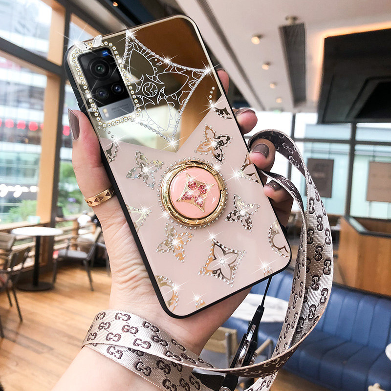 vivox60手机壳viv0新年款x60pro保护套5g vivi软壳网红v2046a防摔挂绳