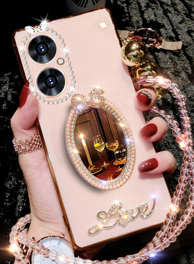 华为畅享60Pro手机壳MAO一AL00新款镜面畅想6OPro保护套镶钻MAOAL硅胶MAOALOO全包六零pr0外壳por畅亨60p女款