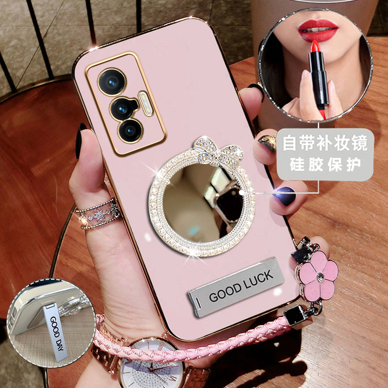 硅胶新款Vivo全包镜面X70