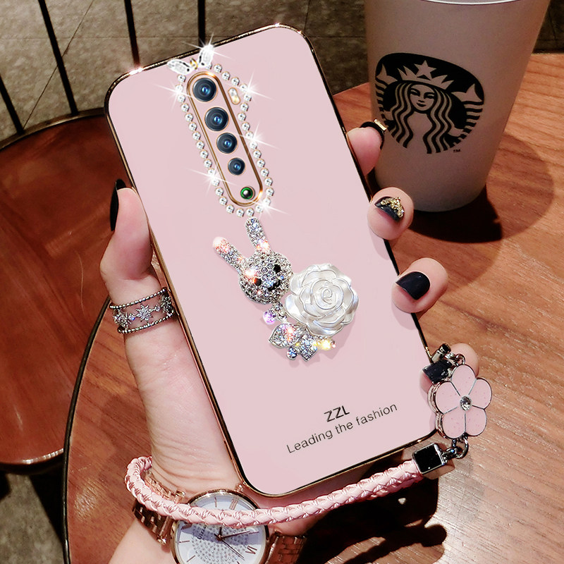 opporeno2手机壳网红reno2z保护套手绳oppo硅胶高级opopreno全包防摔PCKM00软壳时尚0pp0外壳女潮oppreon新款