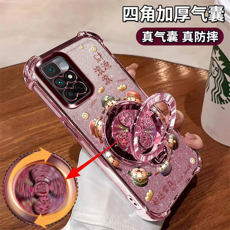 适用红米note11[4G]手机壳redminote11Pro[4G]新款硅胶保护套21121119SC风生水起支架21091116C高级感镜头膜.