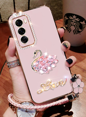 oppoReno12手机壳PJW110保护套网红Reno12Pro新款镶钻oppo5G硅胶Rone防摔PJV110全包por女潮0pporeno12高质感