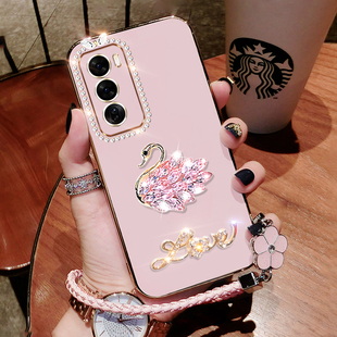 oppoReno12手机壳PJW110保护套网红Reno12Pro新款镶钻oppo5G硅胶Rone防摔PJV110全包por女潮0pporeno12高质感