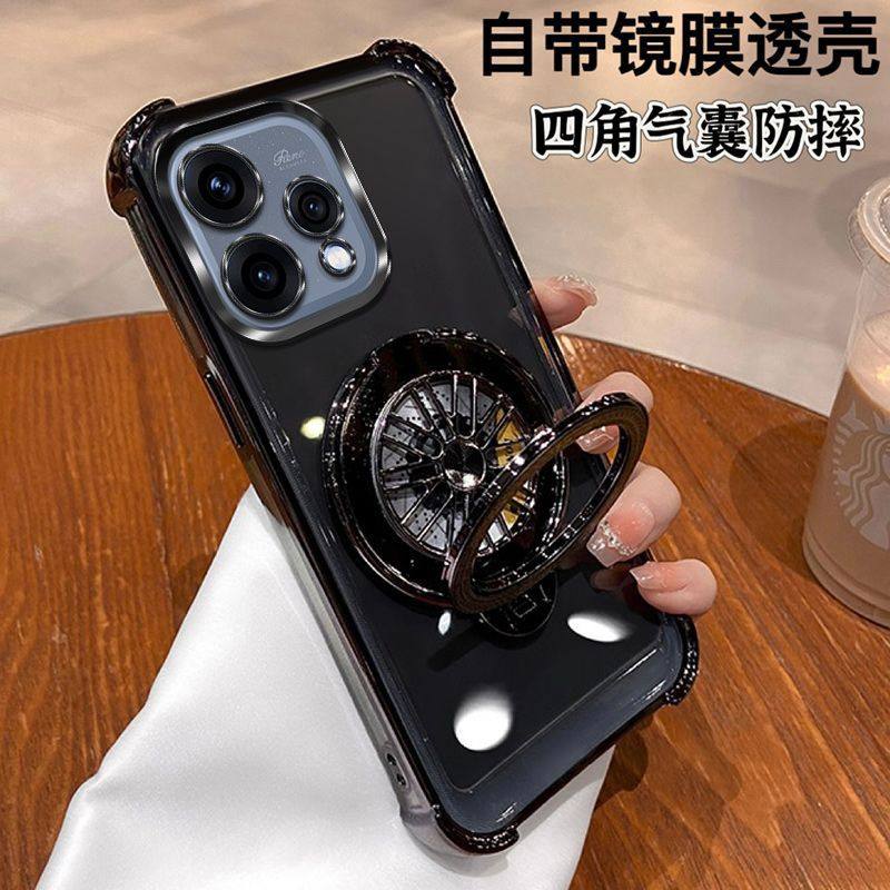 适用PMD110全包带镜头膜opporeno15c手机壳带支架reno15c保护硅胶套oppopmd防摔5g透明软oppo超薄男女c5g新款